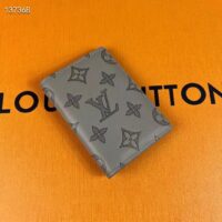 Louis Vuitton LV Unisex Pocket Organizer Anthracite Gray Monogram Shadow Calf Leather (2)