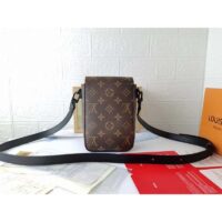 Louis Vuitton LV Unisex S-Lock Vertical Wearable Wallet Monogram Macassar Coated Canvas (1)