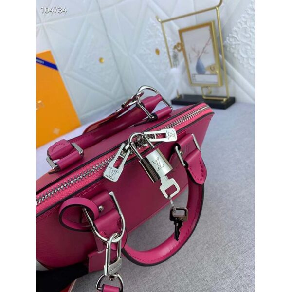 Louis Vuitton LV Women Alma BB Handbag Guimauve Purple Epi Grained Cowhide Leather (4)