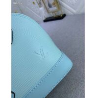 Louis Vuitton LV Women Alma BB Handbag Turquoise Blue Epi Grained Cowhide Leather (7)