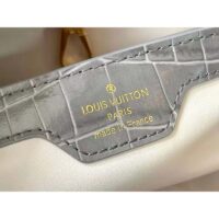 Louis Vuitton LV Women Capucines BB Handbag Grey Crocodilian Leather (2)