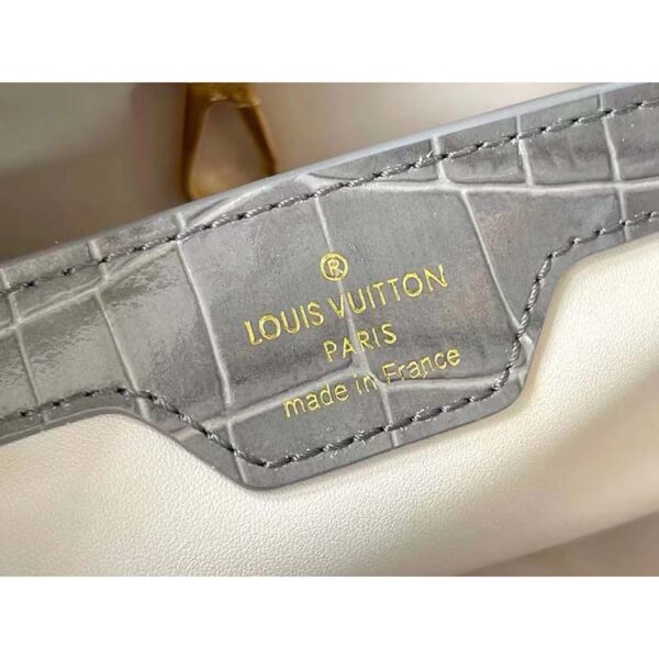 Louis Vuitton LV Women Capucines BB Handbag Grey Crocodilian Leather (1)