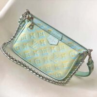 Louis Vuitton LV Women Multi Pochette Accessoires Green Sprayed Embossed Grained Cowhide (2)