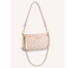 Louis Vuitton LV Women Multi Pochette Accessoires Pink Sprayed Embossed Grained Cowhide