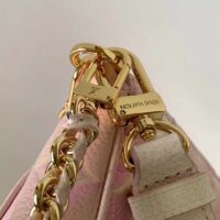 Louis Vuitton LV Women Multi Pochette Accessoires Pink Sprayed Embossed Grained Cowhide (2)