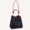 Louis Vuitton LV Women NéoNoé MM Bucket Navy Embossed Monogram Empreinte Grained Cowhide