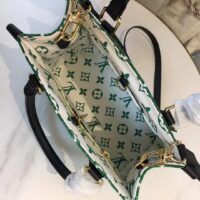 Louis Vuitton LV Women OnTheGo PM Tote Bag Green Monogram Jacquard Velvet (3)