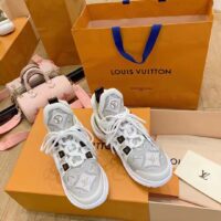 Louis Vuitton Women LV Archlight Sneaker Since 1854 Beige Jacquard Textile (2)