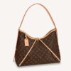 Louis Vuitton Women LV CarryAll MM Handbag Brown Monogram Coated Canvas