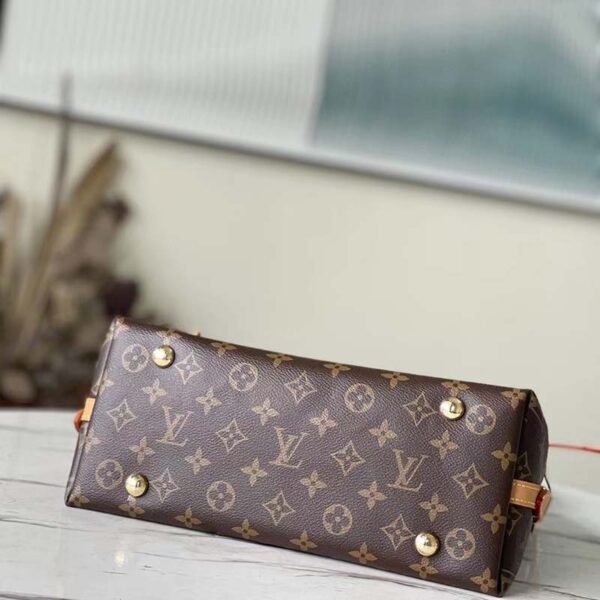 Louis Vuitton Women LV CarryAll PM Handbag Brown Monogram Coated Canvas (1)