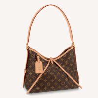 Louis Vuitton Women LV CarryAll PM Handbag Brown Monogram Coated Canvas (12)