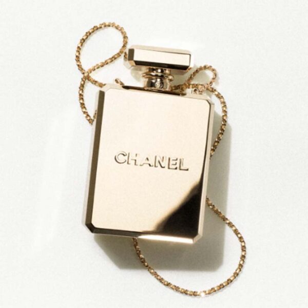 Chanel Women CC Evening Bag Metal Gold (12)