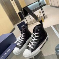 Dior Unisex B23 High Top Sneaker Black CD Diamond Canvas (9)