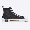 Dior Unisex B23 High Top Sneaker Black CD Diamond Canvas