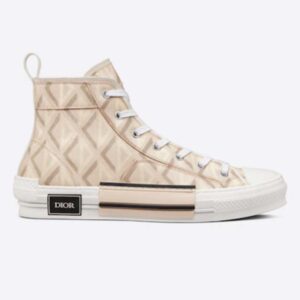 Dior Unisex B23 High Top Sneaker Natural CD Diamond Canvas