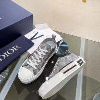 Dior Unisex B23 Low Top Sneaker Gray CD Diamond Canvas (2)