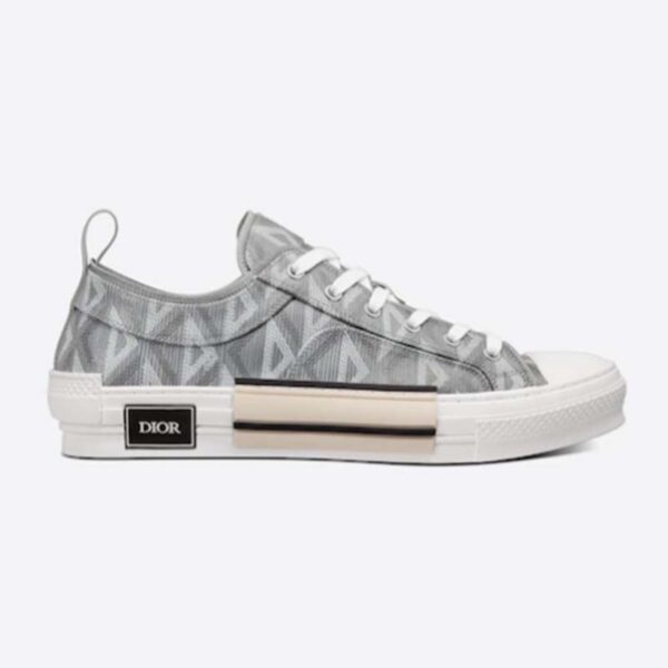 Dior Unisex B23 Low Top Sneaker Gray CD Diamond Canvas (2)