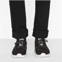 Dior Unisex CD B25 Sneaker Black Neoprene Technical Mesh Low-Top Lace-Up (5)
