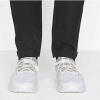 Dior Unisex CD B25 Sneaker Gray Neoprene White Technical Mesh Low-Top Lace-Up (3)
