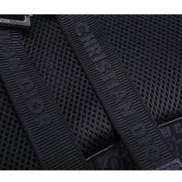 Dior Unisex CD Motion Backpack Black Oblique Jacquard Black Grained Calfskin (12)