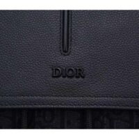 Dior Unisex CD Motion Backpack Black Oblique Jacquard Black Grained Calfskin (2)