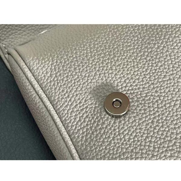 Dior Unisex CD Saddle Bag Dior Gray Grained Calfskin ‘Christian Dior 1947’ Signature (11)