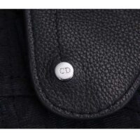 Dior Unisex CD Saddle Pouch Black Dior Oblique Jacquard (2)