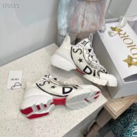 Dior Unisex CD Shoes D-Connect Sneaker White Technical Fabric Union Print (5)