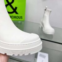 Dior Women CD Symbol Ankle Boot White Supple Calfskin 15 Cm High (2)