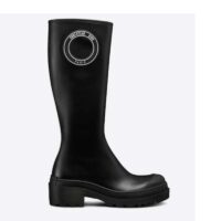 Dior Women CD Symbol Boot Black Supple Calfskin 34 cm High (12)