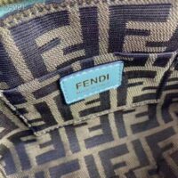 Fendi Women FF By The Way Mini Small Boston Bag Mint Green Leather (7)