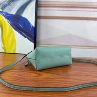 Fendi Women FF By The Way Mini Small Boston Bag Mint Green Leather (7)