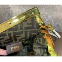 Fendi Women FF First Small Bag Mint Green Leather Interlace Bag (5)