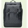 Gucci Unisex Medium Backpack Interlocking G Black GG Supreme Canvas