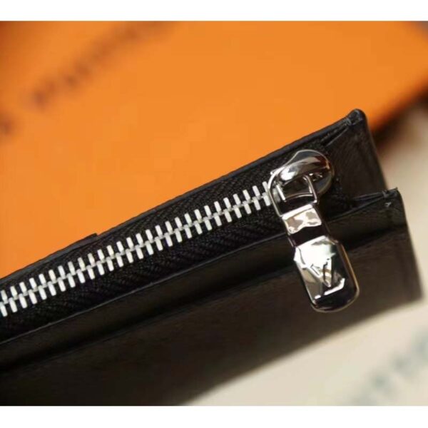 Louis Vuitton LV Unisex Coin Card Holder Taigarama Taiga Leather Monogram Canvas (3)