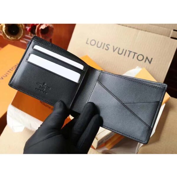Louis Vuitton LV Unisex Multiple Wallet Black Monogram Shadow Calf Leather Cowhide (2)