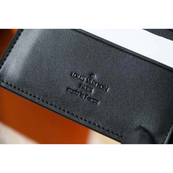 Louis Vuitton LV Unisex Multiple Wallet Black Monogram Shadow Calf Leather Cowhide (4)