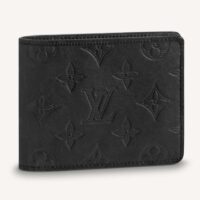 Louis Vuitton LV Unisex Multiple Wallet Black Monogram Shadow Calf Leather Cowhide (5)