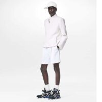 Louis Vuitton LV Unisex Trainer 2 Sneaker Black Suede Calf Leather Rubber Outsole (9)