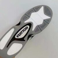 Louis Vuitton LV Unisex Trainer 2 Sneaker White Calf Leather Rubber Outsole (17)