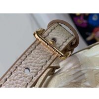 Louis Vuitton LV Women Nano Noé Bucket Bag Beige Monogram Embossed Supple Grained Cowhide (5)