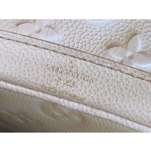 Louis Vuitton LV Women Nano Noé Bucket Bag Beige Monogram Embossed Supple Grained Cowhide (6)