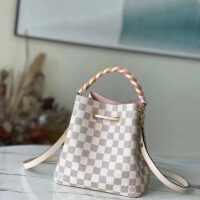 Louis Vuitton LV Women NéoNoé BB Bucket Bag Damier Azur Coated Canvas (11)