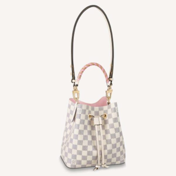 Louis Vuitton LV Women NéoNoé BB Bucket Bag Damier Azur Coated Canvas (11)