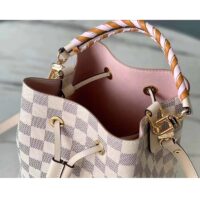 Louis Vuitton LV Women NéoNoé BB Bucket Bag Damier Azur Coated Canvas (11)