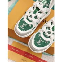 Louis Vuitton Women LV Archlight Sneaker Green Monogram Velvet Oversized Rubber 5 Cm Heel (3)