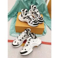 Louis Vuitton Women LV Archlight Sneaker White Black Satin Oversized Rubber (3)