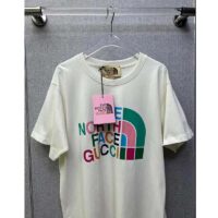 Gucci GG Men The North Face x Gucci T-Shirt Cotton Jersey Crewneck Oversize Fit (12)