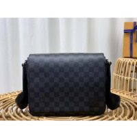 Louis Vuitton LV Men District PM Bag Damier Graphite Coated Canvas (10)