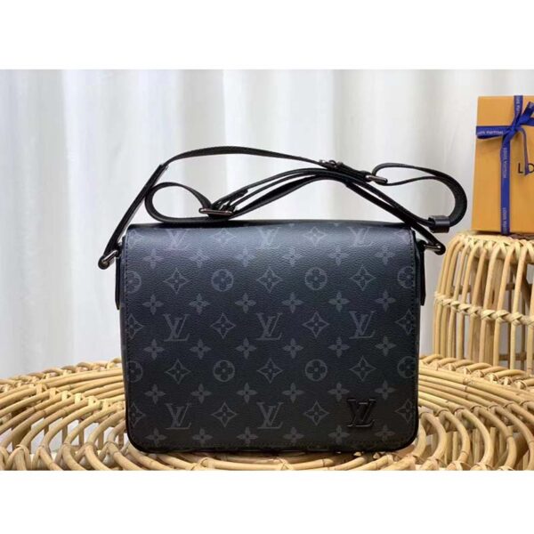 Louis Vuitton LV Men District PM Bag in Monogramme Eclipse Coated Canvas (1)